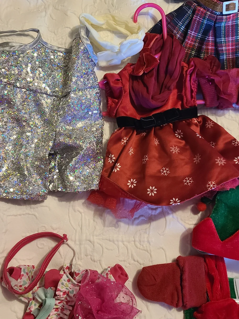 Assorted Kids Doll Clothing Set - Pink & Multicolor Outfits
